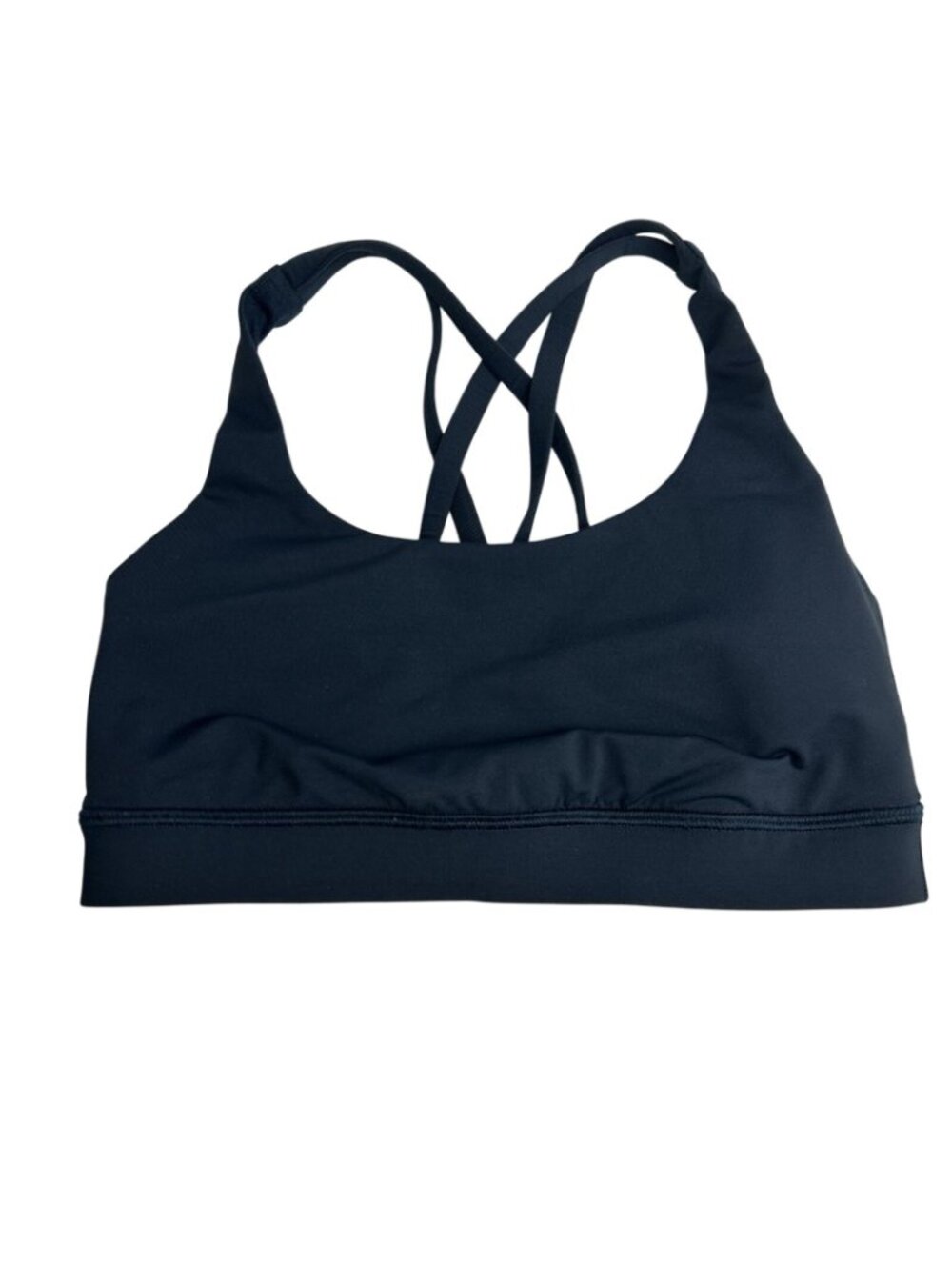 Lululemon Energy Bra Strappy Back Sports Bra Size 4 Navy Blue Gym Athletic - Picture 9 of 12